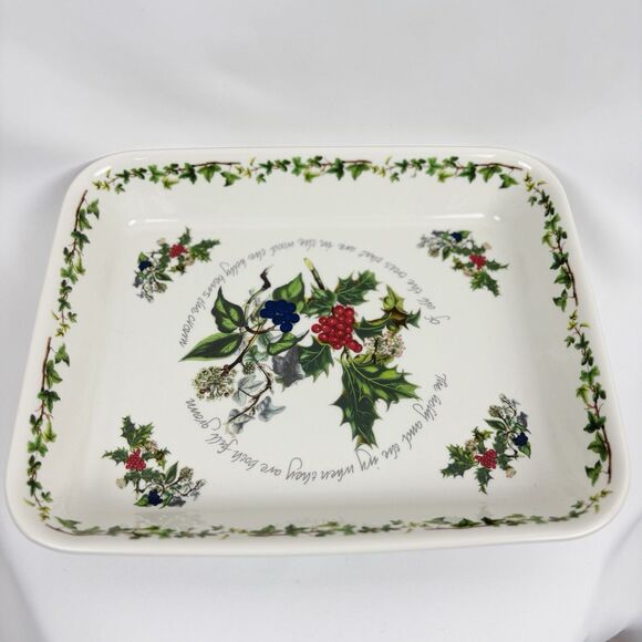 Portmeirion Other - Portmeirion The Holly and The Ivy 12" Lasagna Rectangular Baking Dish Casserole